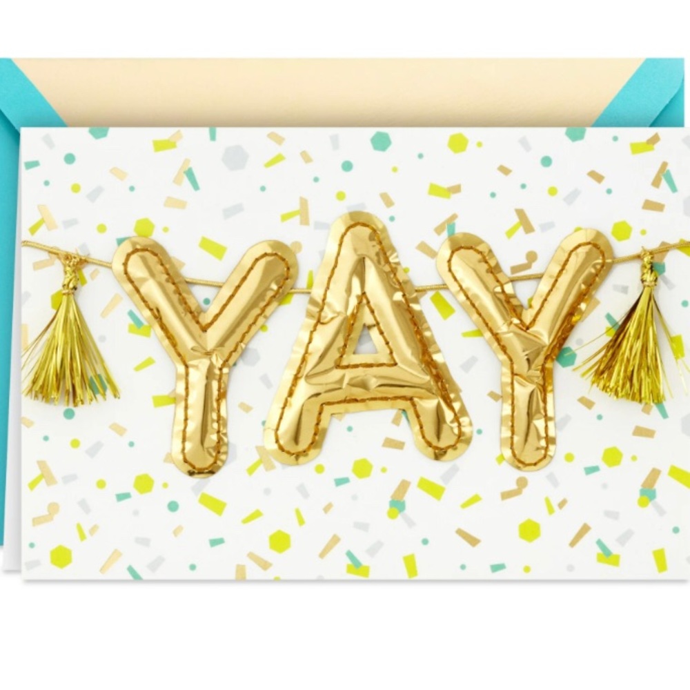 Hallmark Signature Graduation Card (Yay Balloons)